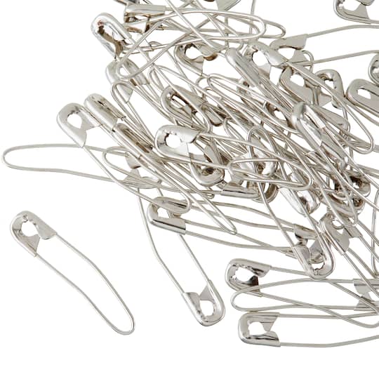 Coil Less Basting Pins by Loops & Threads in Silver | 1.06 x 0.25 | Michaels